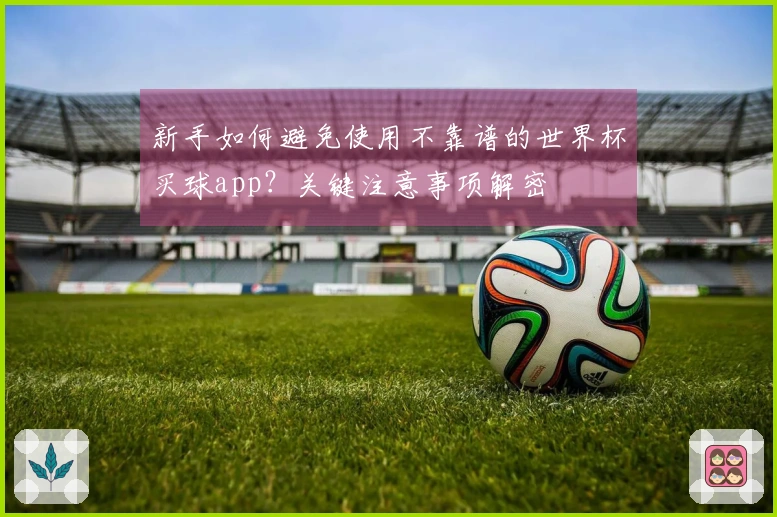 新手如何避免使用不靠谱的世界杯买球app？关键注意事项解密